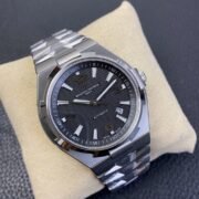 1:1 Super Clone Vacheron Constantin Overseas Steel Band Black Dial - Image 9