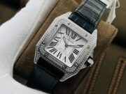 1:1 Super Clone Cartier Santos 100th Anniversary Edition Couple’s Watch - Image 7