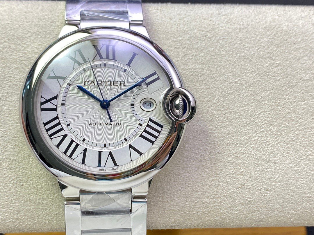 1:1 Super Clone Cartier Ballon BleuDe series, available in sizes 42, 36, 33, and 28.