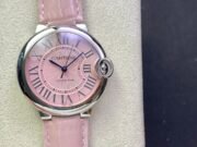 1:1 Super Clone Cartier Ballon BleuDe series, available in sizes 42, 36, 33, and 28.