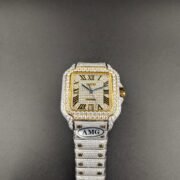 1:1 Super Clone Cartier Santos Middle East Full Diamond - Image 3