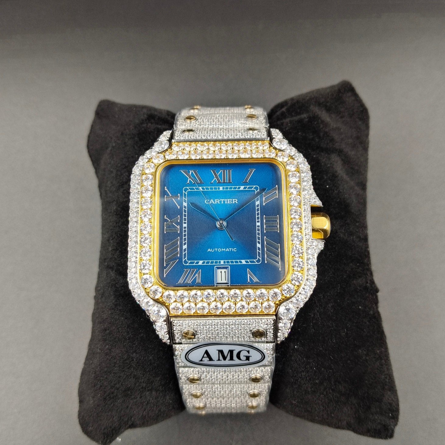 1:1 Super Clone Cartier Santos Middle East Full Diamond