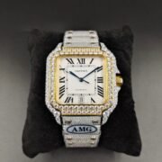 1:1 Super Clone Cartier Santos Middle East Full Diamond