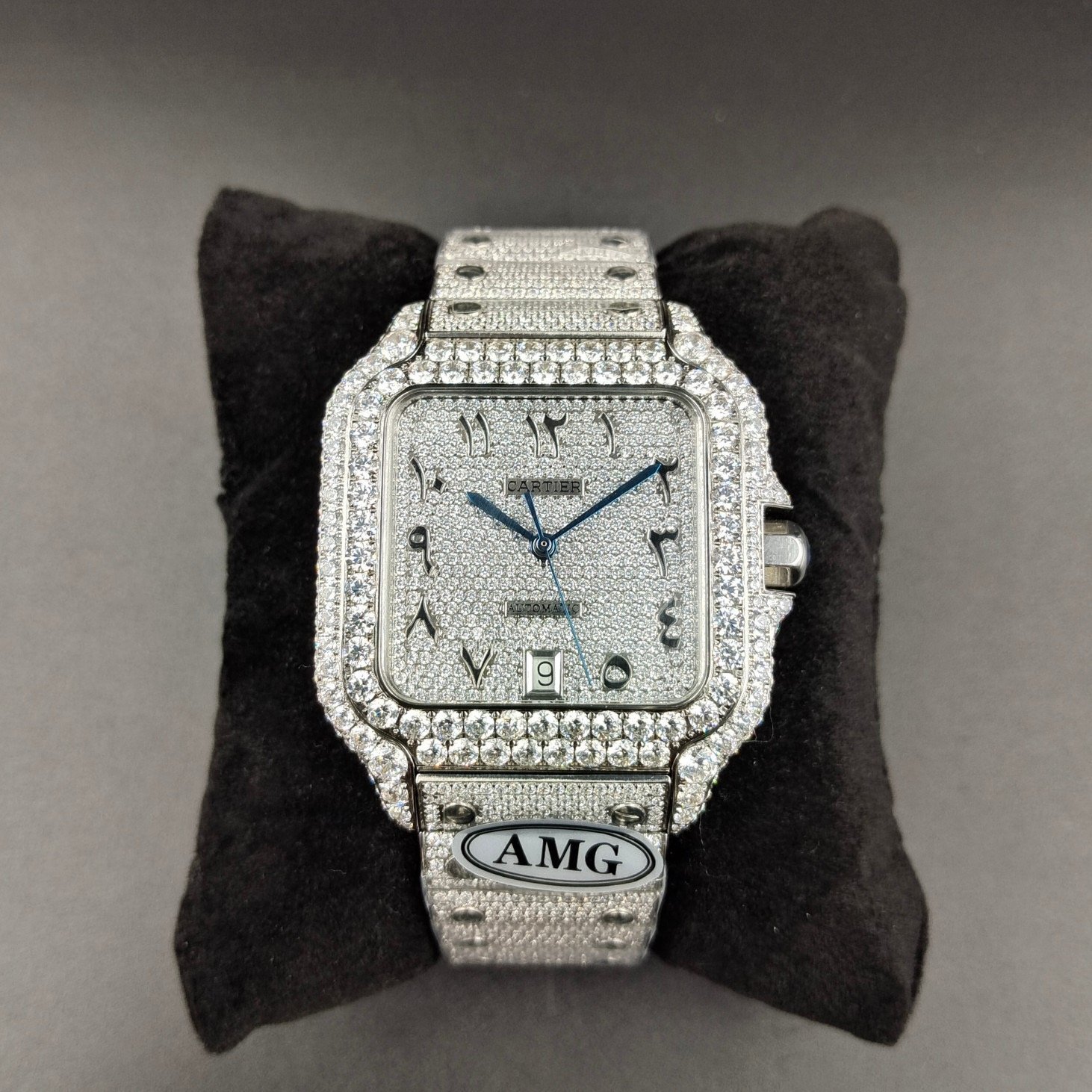 1:1 Super Clone Cartier Santos Middle East Full Diamond