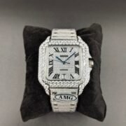 1:1 Super Clone Cartier Santos Middle East Full Diamond