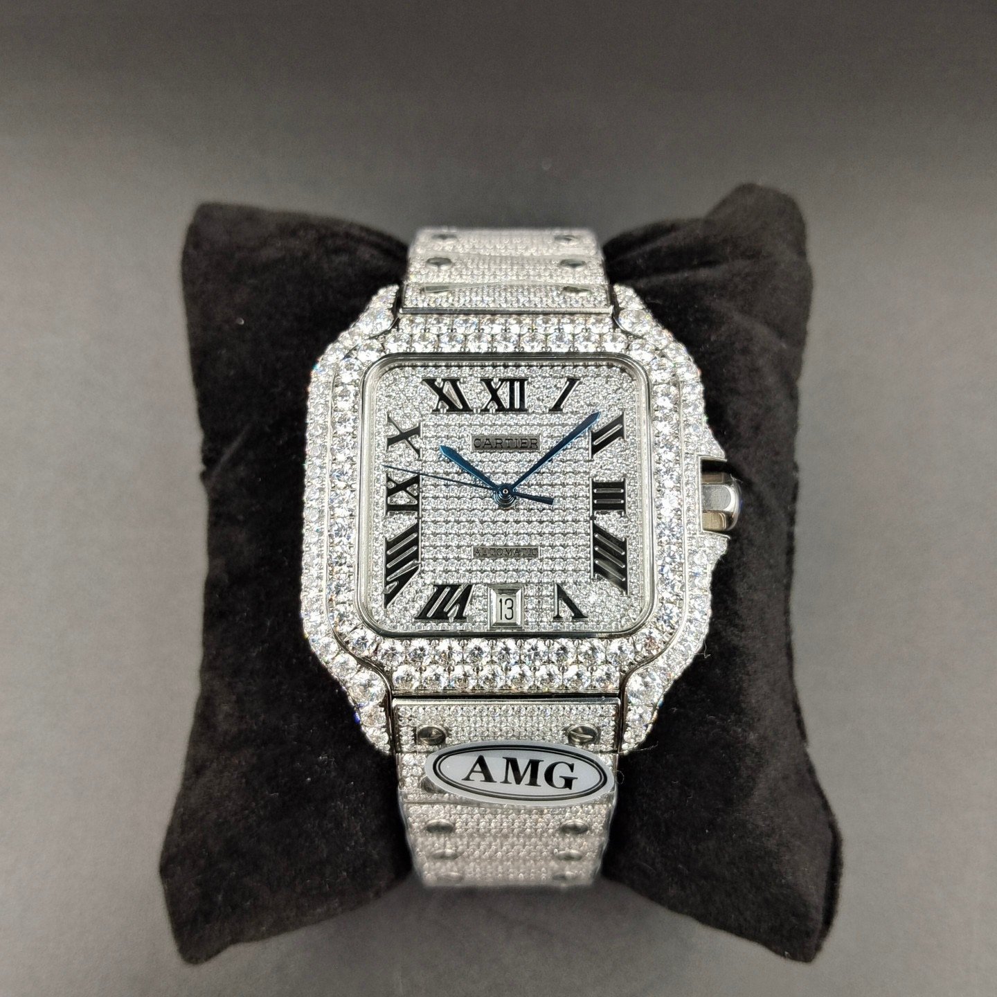1:1 Super Clone Cartier Santos Middle East Full Diamond